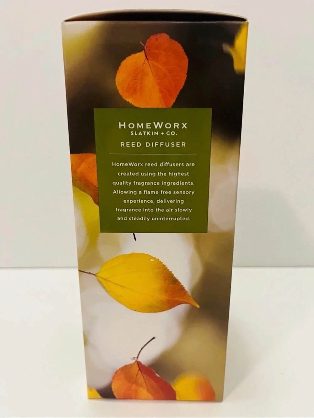 Homeworx Slatkin & Co. Falling Leaves Reed Diffuser Infused with Essential Oils